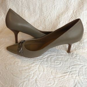 Coach Bowery Nude pointed-toe kitten heel